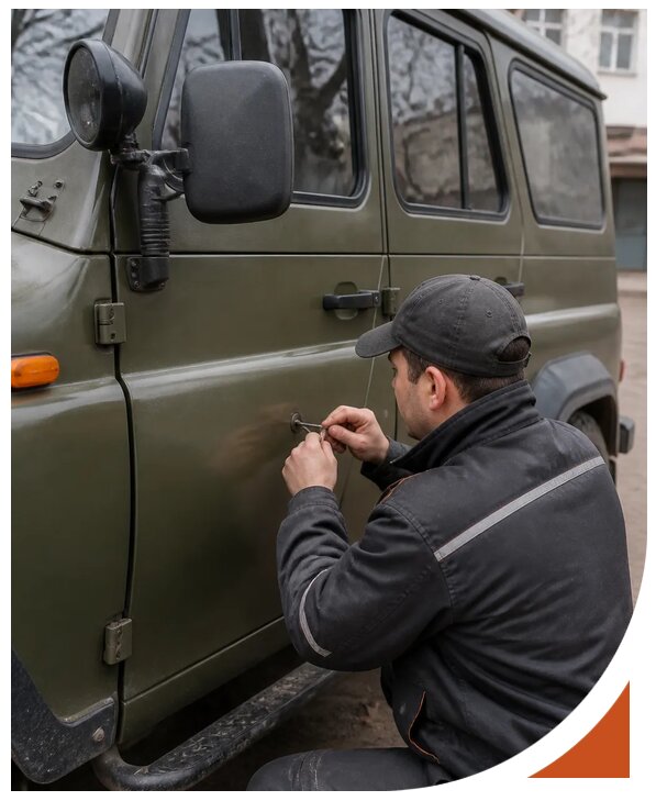 Профессиональное вскрытие автомобиля УАЗ без повреждений в Уссурийске